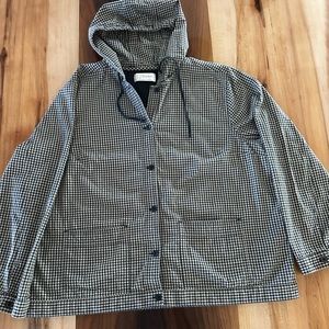 CJ Banks Women’s Button Up Long Sleeve Hooded Shirt